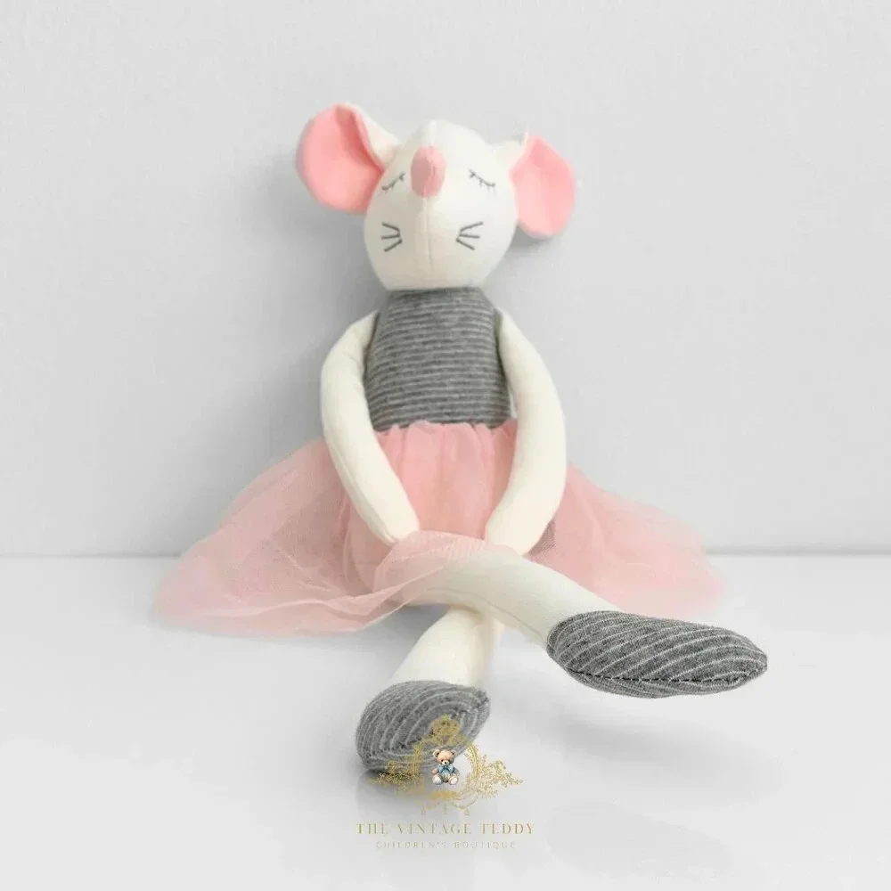 NWT Pretty Girls Princess Ballerina Dolly Plush Toy Handmade Mouse Cute Kids Toy